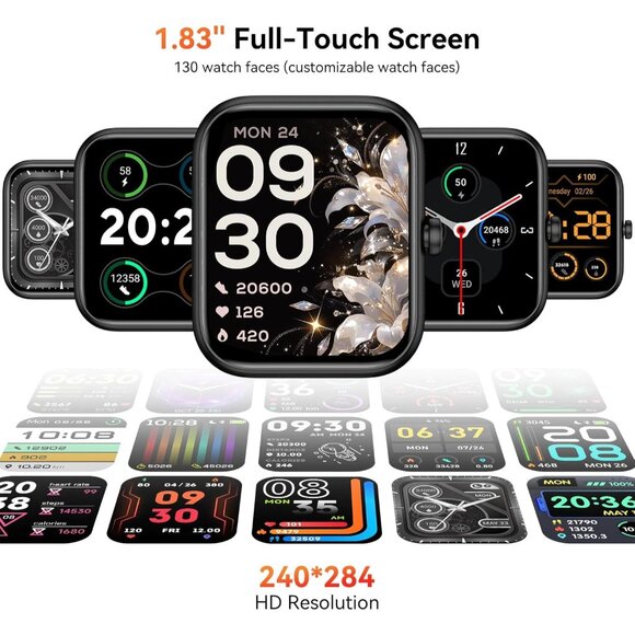 ⚡Smart Watch for Men Women with Bluetooth Call 1.83HD Touch with Alexa - Picture 4 of 7